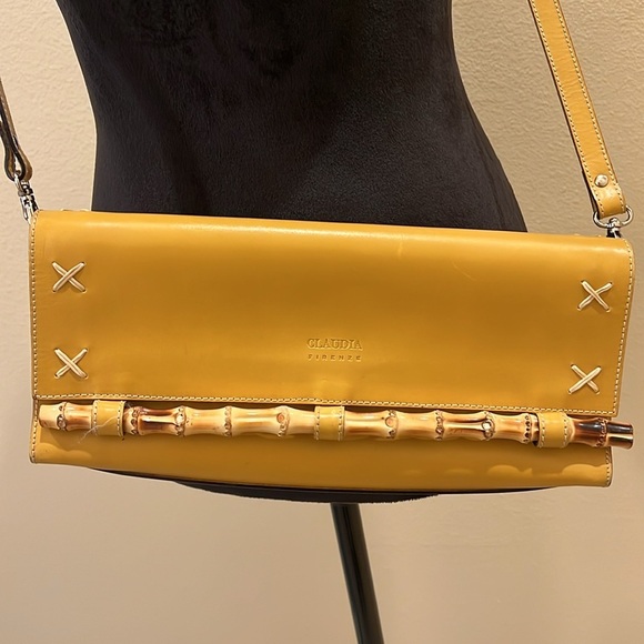 Claudia Firenze Mustard Yellow Crossbody/Clutch